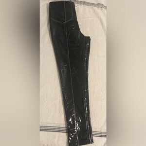 Leather black pants